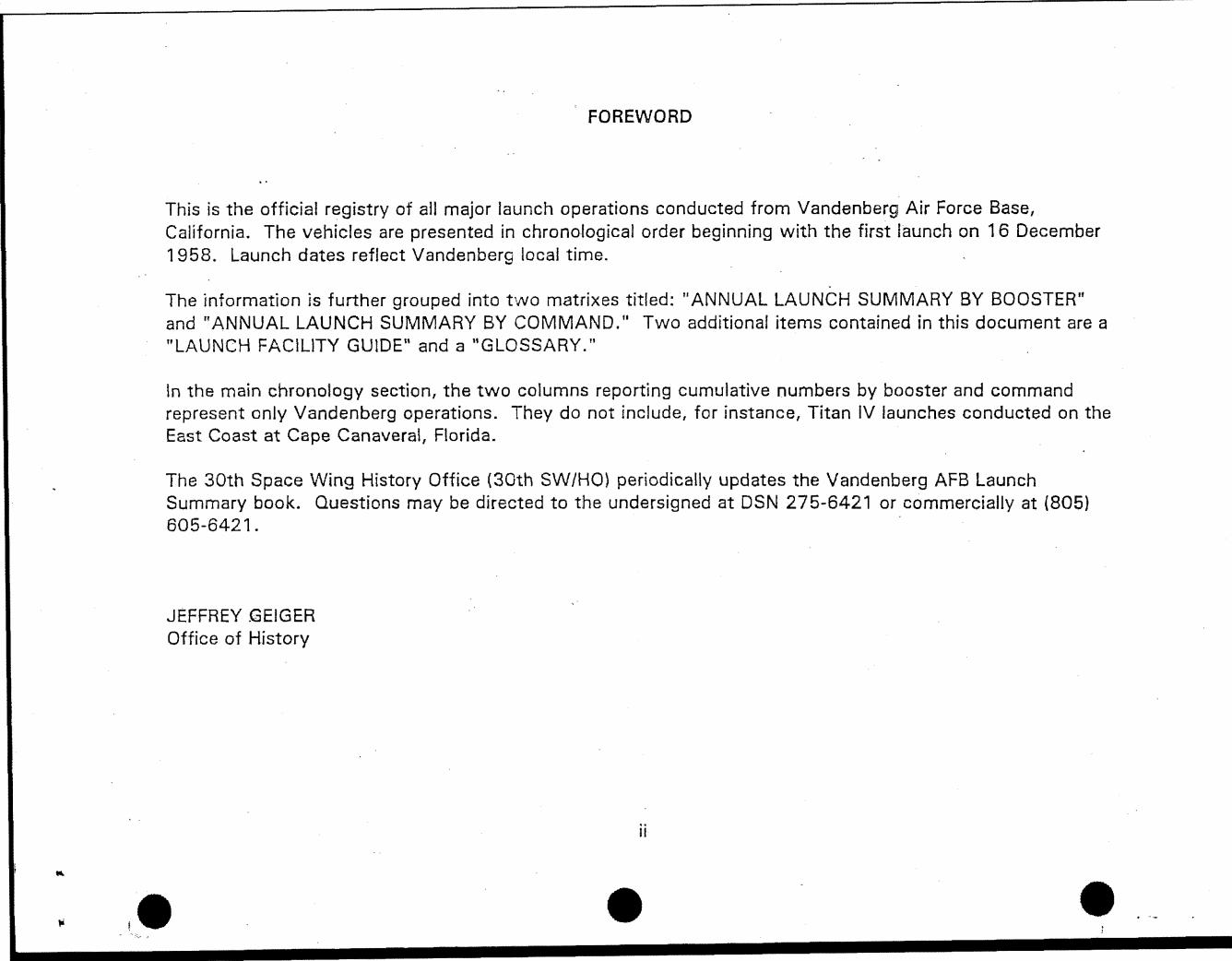 Derived page render from official PDF: D49 foreword defining the launch registry