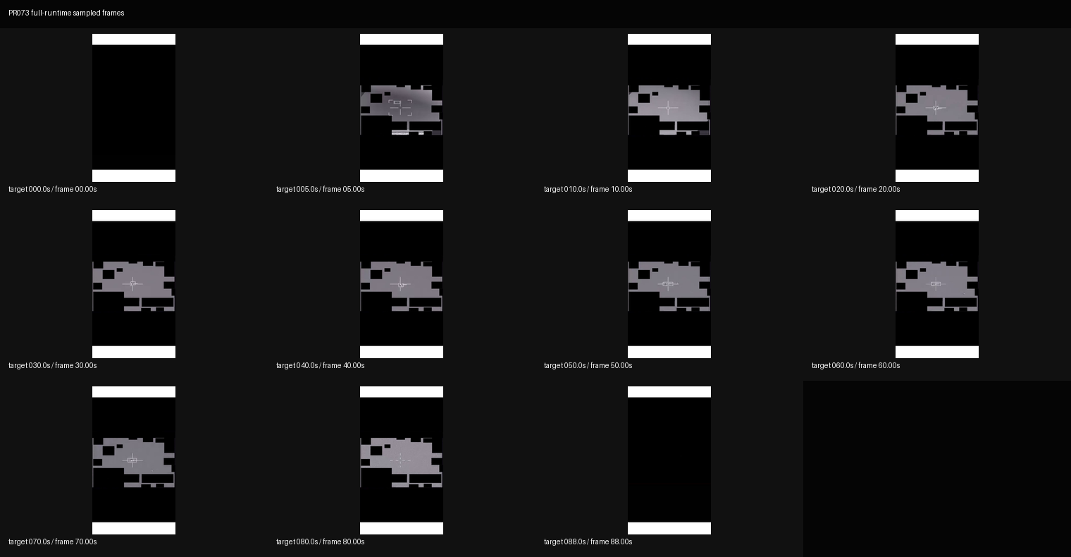 PR073 full-runtime sampled frames